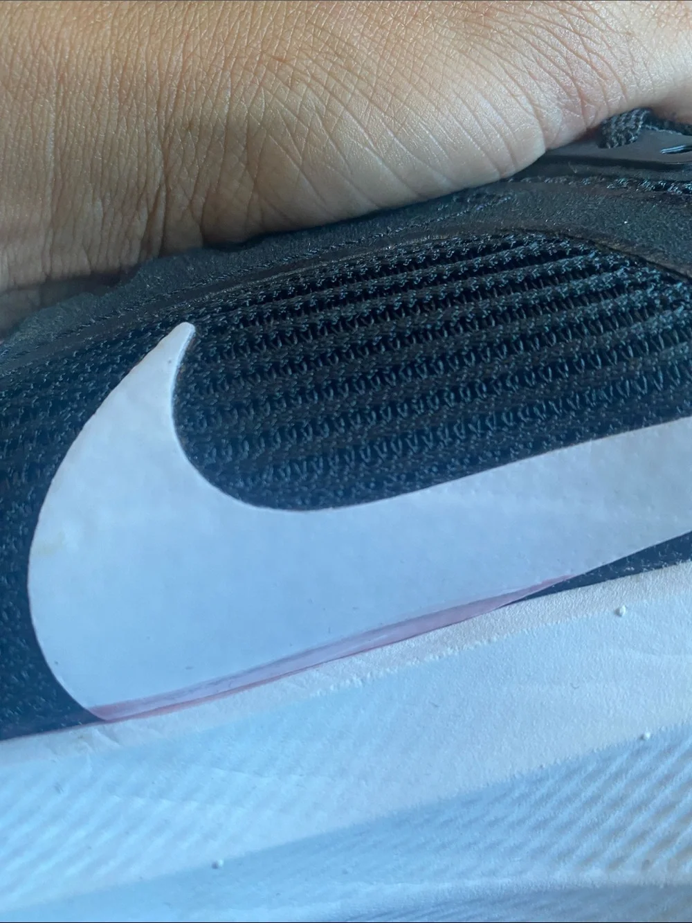 Nike Black and White Men's Athletic Running Shoes